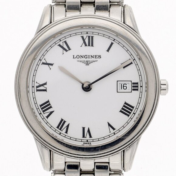LONGINES L4.736.4 Flagship white SS QZ - Picture 1 of 7